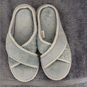 Light blue house slippers